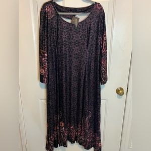 Purple boho dress